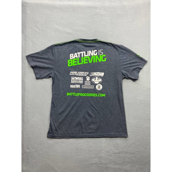 Battlefrog Battling Is Believing 2016 Finisher T Shirt Large Battle Frog - Picture 7 of 8